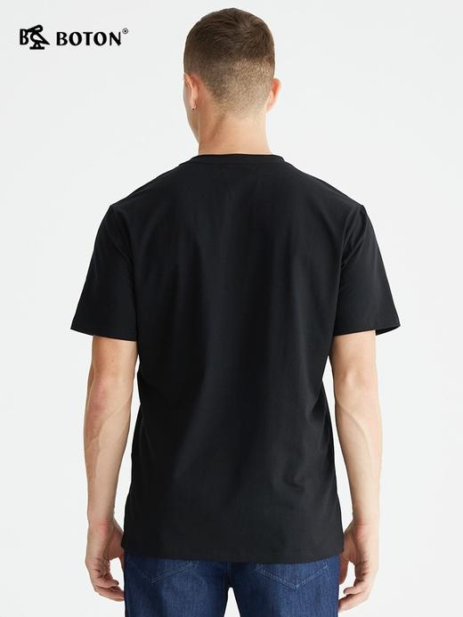 【男女同款】波顿短袖t恤黑色潮流体恤衫夏季印花百搭显瘦上衣MT905222 商品图2