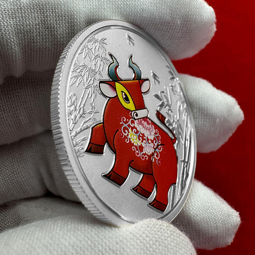 牛年彩色银章 含纯银18克 封装评级 带礼盒 商品图4