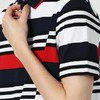 波顿夏季男装红白条纹polo衫设计感小众个性潮流短袖t恤MT621219 商品缩略图4