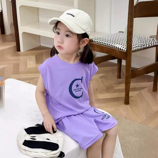 【低至29.9/套】儿童字母运动套装丨夏日潮搭 洋气中小童宝宝两件套 商品图3
