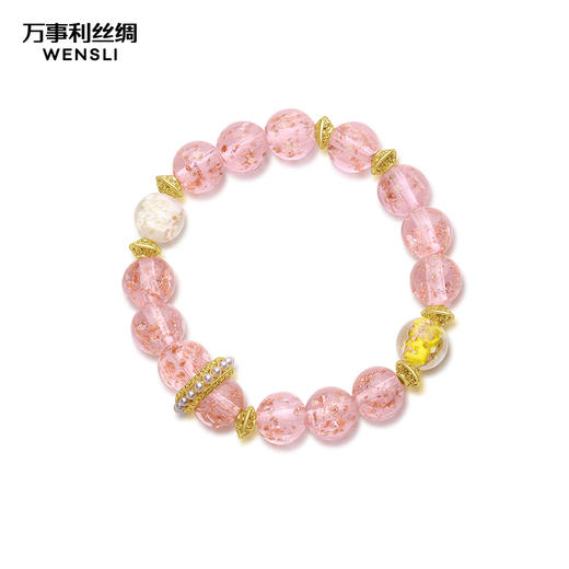 万事利“夏沐”丝巾金沙琉璃手串礼盒 商品图5