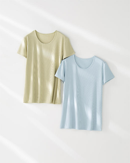 臣禾｜醋酸针织T恤JZ242050975圆领  商品图0