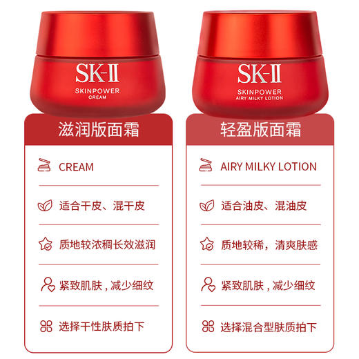 【双节大促价】大牌正品SK-II大红瓶面霜滋润/轻盈80g老款清-喜出 商品图1