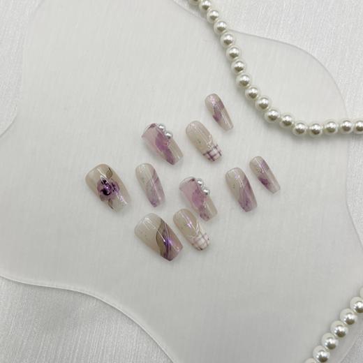 手工穿戴甲爆款高级温柔腮红可拆卸晕染ins_ym 商品图0