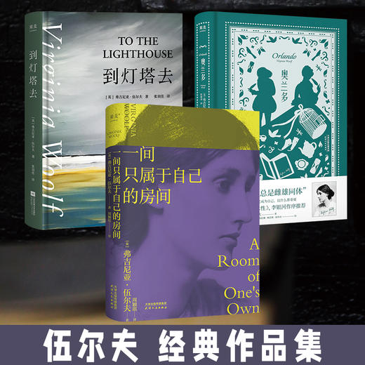伍尔夫女性主义作品集：一间只属于自己的房间+到灯塔去+奥兰多（3册） 商品图0