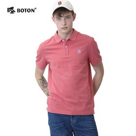 Boton_波顿男潮百搭纯色翻领短袖t恤男士夏季上衣T恤MT661220