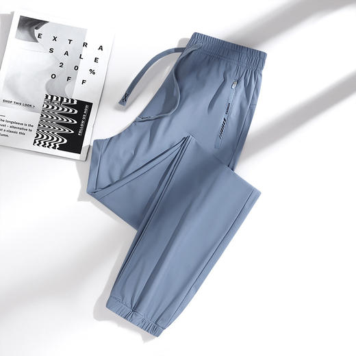 夏季【冰丝防晒裤】新款彩虹运动休闲裤 宽松透气直筒束脚男速干裤  商品图2