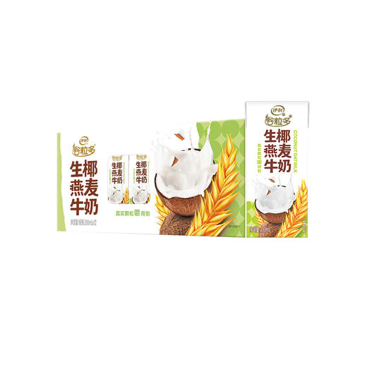 伊利谷粒多生椰燕麦牛奶200ml×12 商品图0