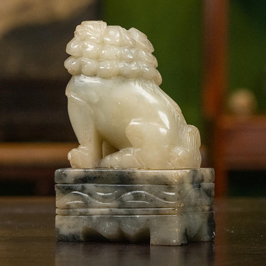 清 石雕狮子摆件 商品图1