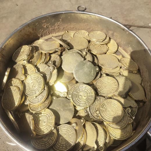 八卦透光镜八卦镜道家铜镜青铜透光镜透光八卦铜镜仿古铜镜 商品图6