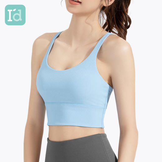 爱帝女式瑜伽背心自带胸垫免穿BRA运动上衣 商品图8