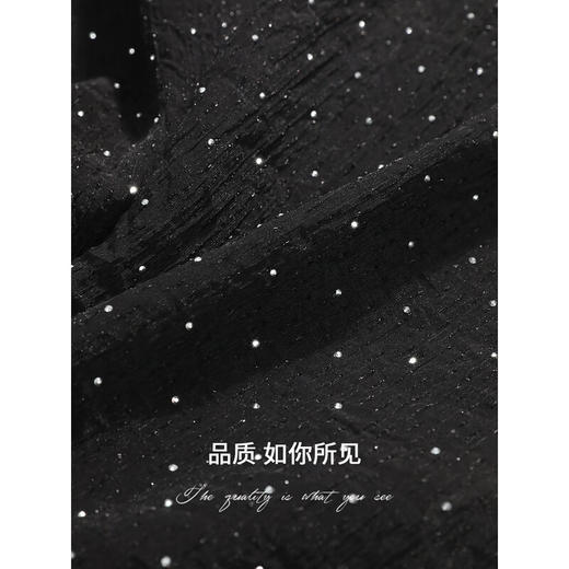 COCOBELLA[璀璨星河]轻奢风重工烫钻肌理衬衫女秋上衣SR3036 商品图4