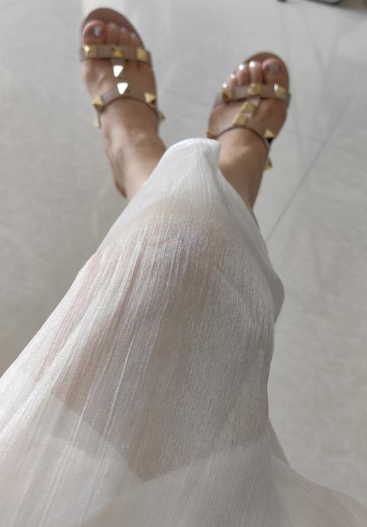 美到神魂颠倒铆钉高跟鞋 小羊皮粗跟百搭凉鞋 商品图4