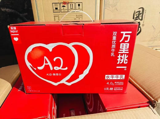 周六配送！乐纯万里挑一水牛奶，吃菠萝和甘蔗产的水牛奶，喝起来有种自然的回甜，小孩子超爱！无任何添加！4.0的蛋白质,120mg高钙，高出普通牛奶50%，3倍的氨基酸含量，适宜宝宝生长发育期！一箱12盒 商品图1