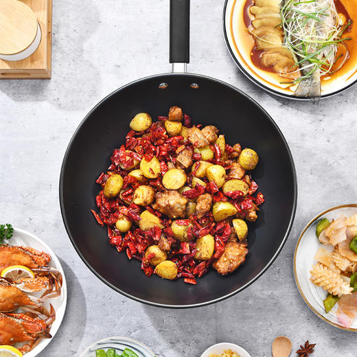 康巴赫 坚玖精铁炒锅32cm KGJ-C32A 商品图1