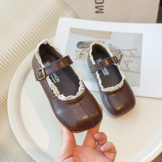 【新款韩版皮鞋，时尚单鞋爆款】2024春秋新款女童皮鞋 韩版软底软面 时尚单鞋 网红爆款 小中童跳舞鞋-QQ 商品图7