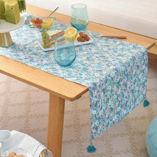 北欧碎花系列茶旗轻奢高端桌旗茶几田园复古 商品图0