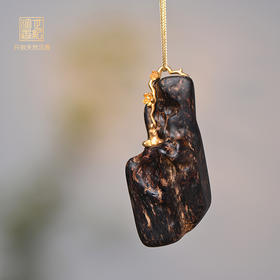 佛丨天然芽庄沉香包金吊坠 沉水级 SP3916