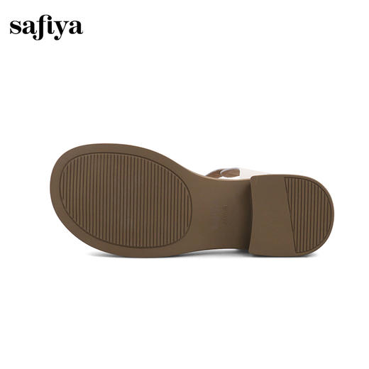 Safiya/索菲娅2025 夏新款休闲镂空复古平底罗马凉鞋 SF42115085/SFD2115085 商品图5