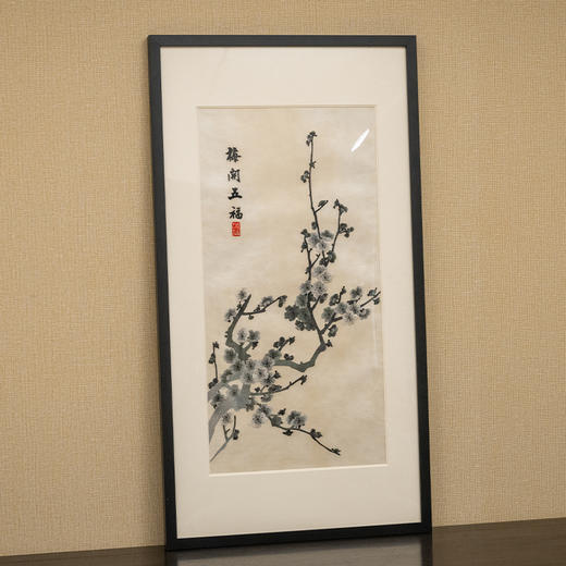 湘绣梅开五福绣片镜框 商品图4