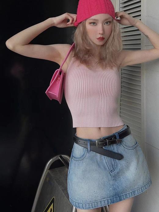 分镜头集成店LOOSINGWHITE春夏新品钉珠牛仔裙裤 商品图0