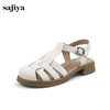 Safiya/索菲娅2025 夏新款休闲镂空复古平底罗马凉鞋 SF42115085/SFD2115085 商品缩略图6