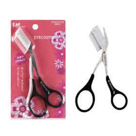 貝印（KAI）日本进口眉毛剪刀（带可拆卸双向眉刷梳）修眉塑眉修型