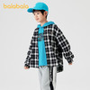 巴拉巴拉儿童衬衫男童衬衣长袖翻领新款春秋装复古格子亲子装 商品缩略图1