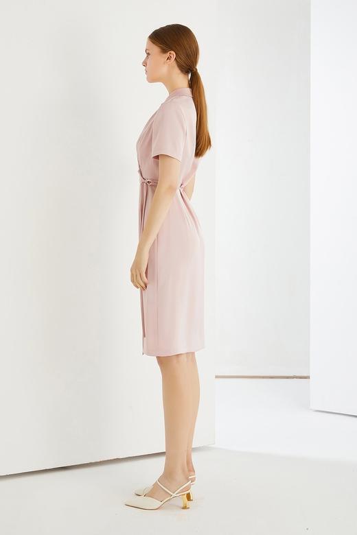 MISICAKOO/茉诗可可 粉色光泽简约连衣裙 13234 商品图3