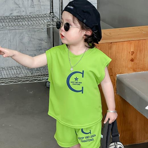 【低至29.9/套】儿童字母运动套装丨夏日潮搭 洋气中小童宝宝两件套 商品图5