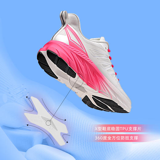 【168秒杀】萨拉曼运动休闲情侣缓震轻便软底舒适回弹轻质综合训练鞋SLM97056 商品图4