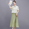 新中式国风气质，改良旗袍汉服套装裙HR-QIXFS249911 商品缩略图1