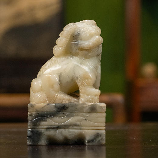 清 石雕狮子摆件 商品图4