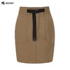 波顿工装A字半身裙女夏季复古时尚宽松气质显瘦系腰后开叉短裙子LK209222 商品缩略图4