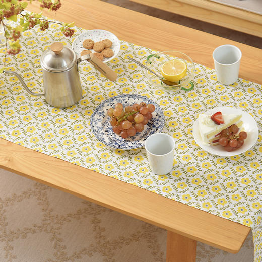 四季花系列茶旗轻奢高端桌旗茶几田园复古 商品图1