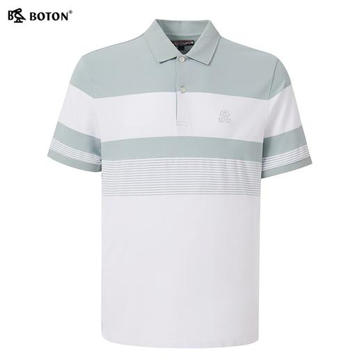 波顿夏季短袖条纹polo衫男士潮牌翻领拼色高端大码保罗t恤MT895222 商品图5