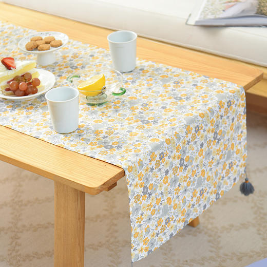 北欧碎花系列茶旗轻奢高端桌旗茶几田园复古 商品图2