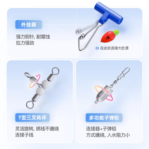 汉鼎幻小白漂鲈钓组丸世钩主线路亚电子大肚漂全套装全套远投线组 商品图4