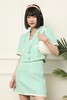 LNNNS 蓝绿色小香风翻领套装 16264 商品缩略图0