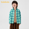 巴拉巴拉儿童衬衫男童衬衣长袖翻领新款春秋装复古格子亲子装 商品缩略图2