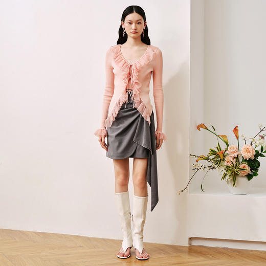 不规则设计裙摆包臀小礼裙半身裙女小短裙MC88SK509 商品图4