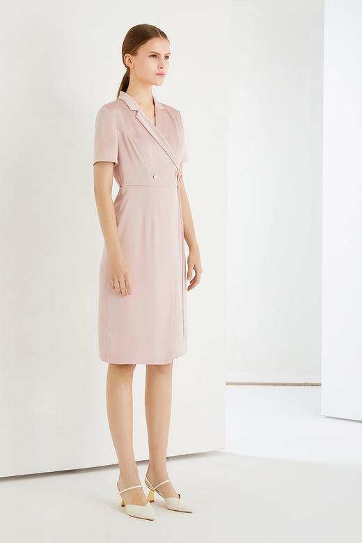 MISICAKOO/茉诗可可 粉色光泽简约连衣裙 13234 商品图5