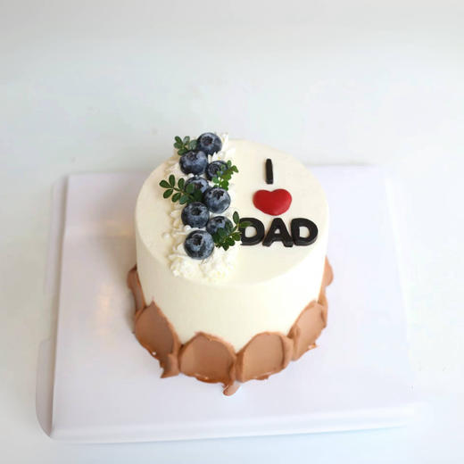 4英寸我爱爸爸简约父亲节蛋糕蛋糕 商品图0