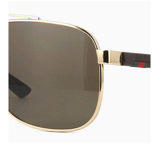 GUCCI 茶色男士圆形太阳镜 商品图4
