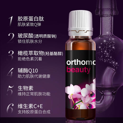 德国Orthomol胶原蛋白肽+亚精胺焕龄CP饮套装水解口服玻尿酸液态 商品图1