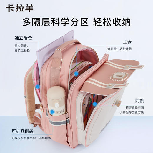 【云朵书包2.0PLUS版】卡拉羊六维防下坠小学生1-4年级18L云朵书包  艺术家 CX2223 商品图7