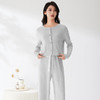 爱帝法式小香风云感柔软花纱针织长袖家居服套装 商品缩略图7