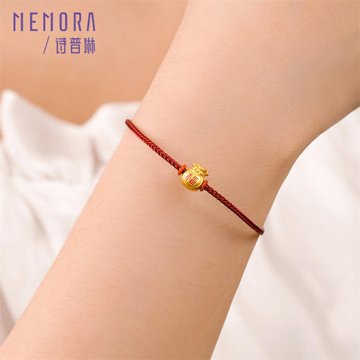 【任选3件1998元】3D硬金足金福袋串珠转运珠吊坠情侣手串母亲节MEMORA诗普琳HPE21201、HPE21202（线上专供） 商品图3