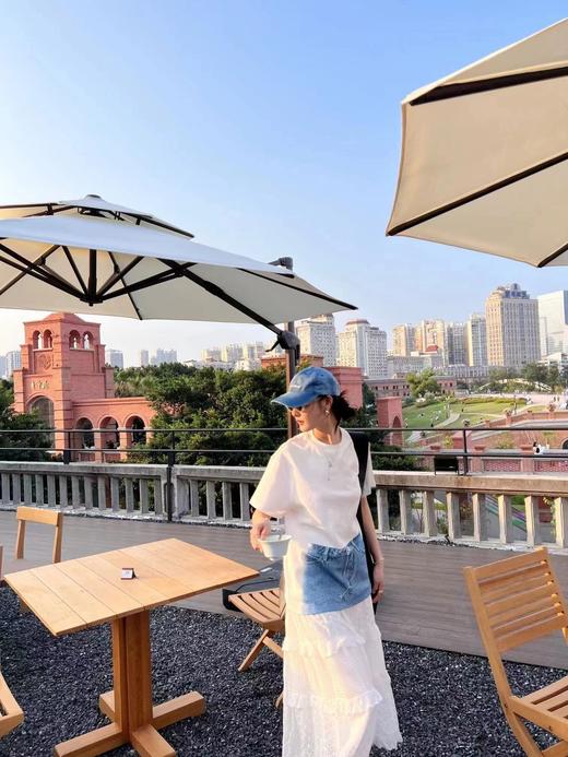 分镜头集成店LOOSINGWHITE春夏新品牛仔印花T恤 商品图1