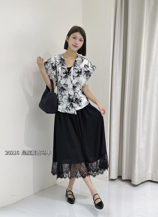 74W20216#一粒扣复古马甲 商品图0